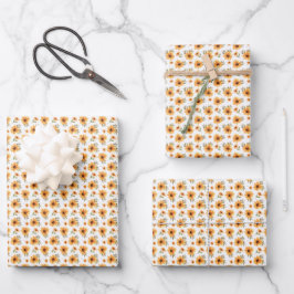 Hoja De Papel De Regalo Celebración del girasol