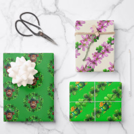 Hoja De Papel De Regalo Celebración irlandesa de Saint Patricks