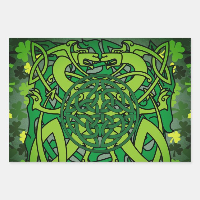 Hoja De Papel De Regalo Celtic Celebration (Anverso)