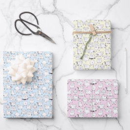 Hoja De Papel De Regalo Cerdos Divertidos Divirtiéndose!