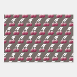 Hoja De Papel De Regalo Cerezas