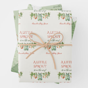 Hoja De Papel De Regalo Chaparro Género Neutral Baby Shower