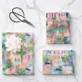 Hoja De Papel De Regalo Charleston South Carolina Watercolor