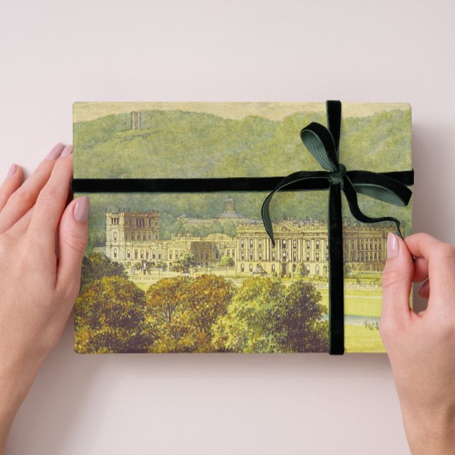 Hoja De Papel De Regalo Chatsworth Derbyshire Jane Austen Darcy Pemberly (Subido por el creador)