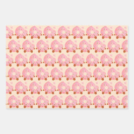 Hoja De Papel De Regalo Cheerful Donut With Sprinkles