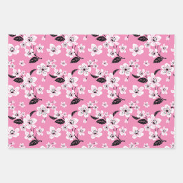 HOJA DE PAPEL DE REGALO CHERRY BLOSSOM - SAKURA (LITE PINK)