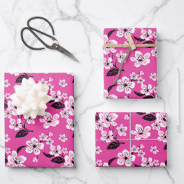 HOJA DE PAPEL DE REGALO CHERRY BLOSSOM - SAKURA (ROSA)