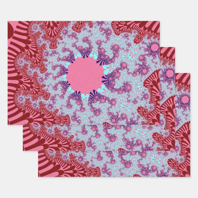 Hoja De Papel De Regalo Cherry Cola Sunburst (Set)