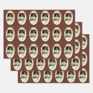 Hoja De Papel De Regalo Chica Christy Vintage, retrato de boda antiguo