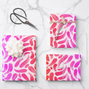 Hoja De Papel De Regalo Chica Fiesta de pintura con estilo arcoiris Cumple