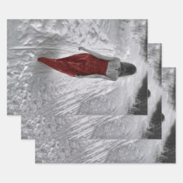 Hoja De Papel De Regalo Chica Gótico Vintage Vestido Rojo Decoración Arte