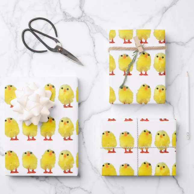 Hoja De Papel De Regalo Chicas de Pascua (Anverso)