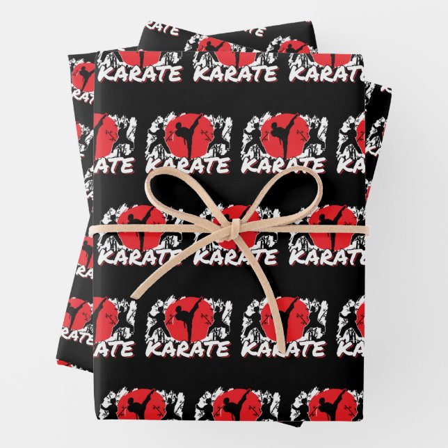 Hoja De Papel De Regalo Chicas Karate - Tema japonés patriótico (In situ)