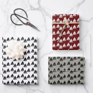 Hoja De Papel De Regalo Chicos Sailboat