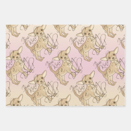 Hoja De Papel De Regalo Chihuahua soy un gran negocio