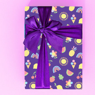 Hoja De Papel De Regalo Children's Birthday Wrapping Paper, Summer Fun