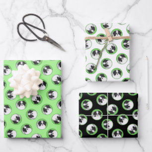 Hoja De Papel De Regalo Chin Japonés Pintando Mascota Original Arte De Per