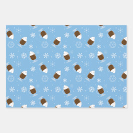 Hoja De Papel De Regalo Chocolate caliente