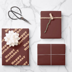 Hoja De Papel De Regalo Chocolate Labrador Perro Fur Color sólido marrón