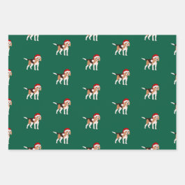 Hoja De Papel De Regalo Christmas Beagle Wrapping Paper Sheet Set of 3