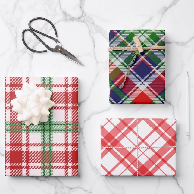 Hoja De Papel De Regalo Christmas  classic holiday simple (Anverso)