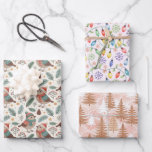 Hoja De Papel De Regalo Christmas Scandinavian Botanical<br><div class="desc">Christmas Scandinavian Botanical Wrapping Paper Sheets</div>