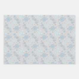 Hoja De Papel De Regalo Christmas Winter Hanukkah Snowflake design