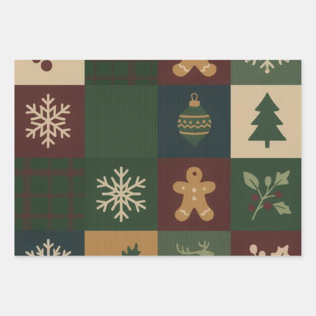 Hoja De Papel De Regalo Christmas Wrapping Paper (Anverso)