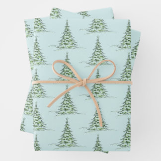 Hoja De Papel De Regalo Christmas Wrapping Paper Flat Sheet Set of 3