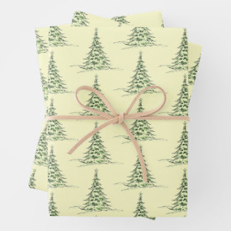 Hoja De Papel De Regalo Christmas Wrapping Paper Flat Sheet Set of 3