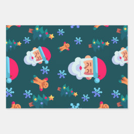 Hoja De Papel De Regalo Christmas wrapping paper, Santa Claus