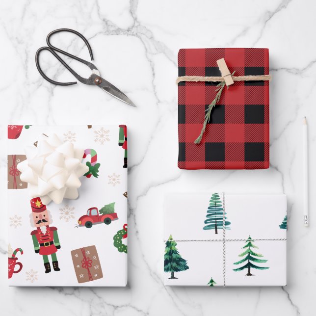 Hoja De Papel De Regalo Christmas Wrapping Paper Sheets (Anverso)