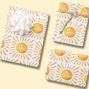 Hoja De Papel De Regalo Chubasquero de Baby Shower