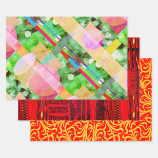 Hoja De Papel De Regalo Ciber-Kente ecléctico sobre el modelo de Kent
