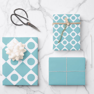 Hoja De Papel De Regalo Cielo de Mod Retro 60