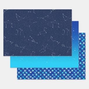 Hoja De Papel De Regalo Cielos Estrellados