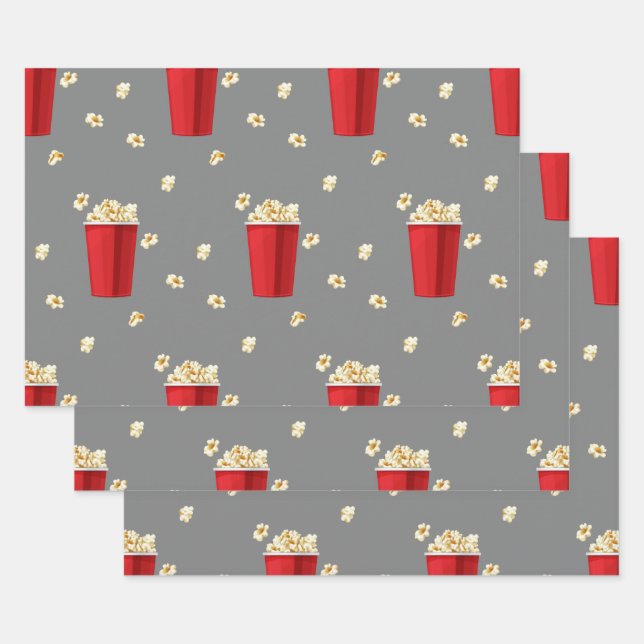 Hoja De Papel De Regalo Cine de televisión de películas de cuerdas rojas (Set)