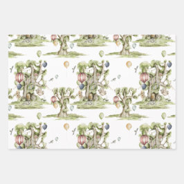 Hoja De Papel De Regalo Circo | Woodland Forest Baby Shower