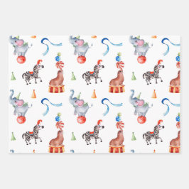 Hoja De Papel De Regalo Círculo de Carnaval Niños Cumpleaños