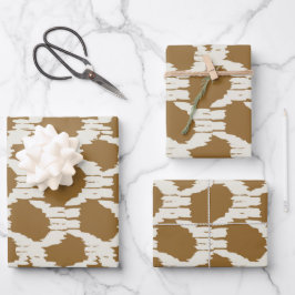 Hoja De Papel De Regalo Círculos boho tonos terrosos minimalista contempor