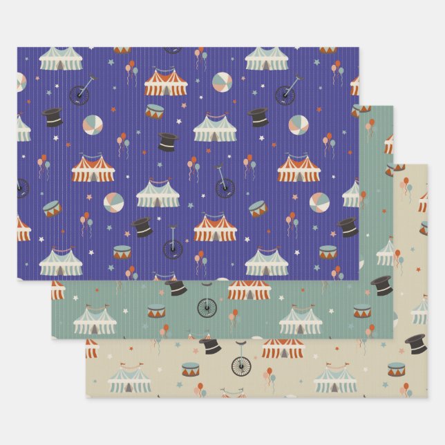 Hoja De Papel De Regalo Circus Fun (Set)