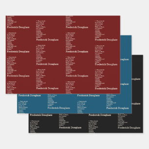 Hoja De Papel De Regalo Cita Inspiradora personalizado FREDERICK DOUGLASS