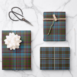 Hoja De Papel De Regalo  Clan Anderson Tartan Plaid Pattern Scottish