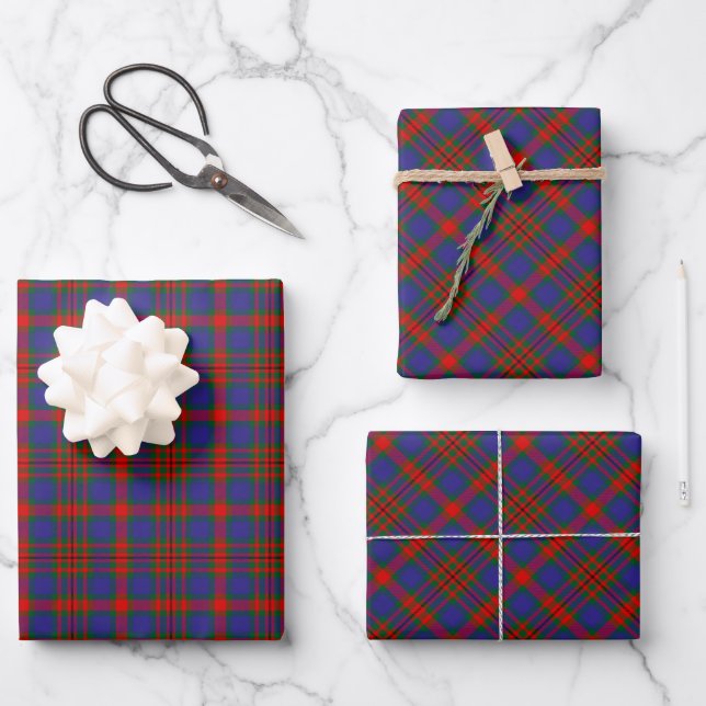 Hoja De Papel De Regalo Clan Carnegie Tartan (Anverso)