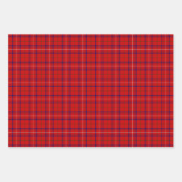 Hoja De Papel De Regalo Clan Rosa Tartan Plaid