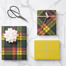 Hoja De Papel De Regalo Clan Tartán Buchanan