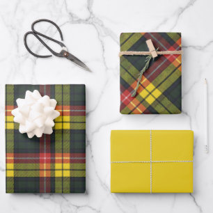 Hoja De Papel De Regalo Clan Tartán Buchanan