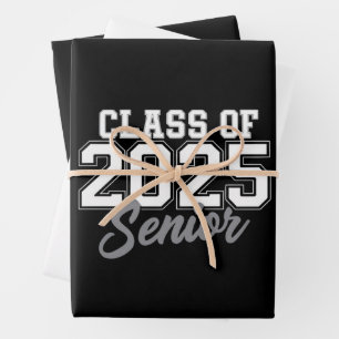 Hoja De Papel De Regalo Clase de 2025 Senior Regreso a la Escuela 2025 Vin