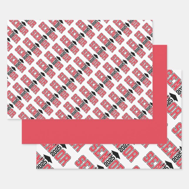 Hoja De Papel De Regalo Clase de graduación de 2025 (Set)