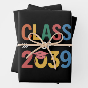 Hoja De Papel De Regalo Clase genial de 2039 graduación de último año 2039